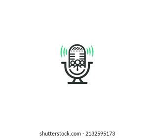 Podcast Logo  Design vector Template