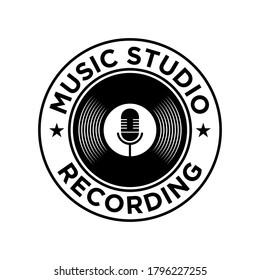 Podcast logo design in vintage