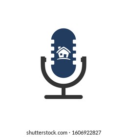 podcast logo with home icon