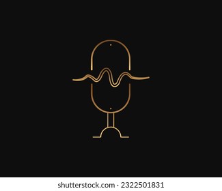 Podcast Logo icon Design Vector Template