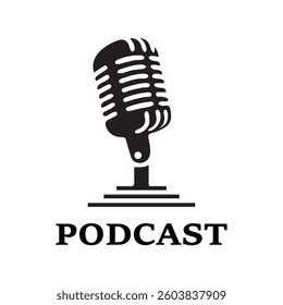 Podcast Logo icon Design Vector Template microphone symbols