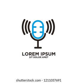 podcast logo icon designs vector