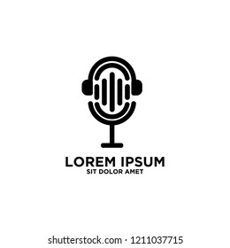 podcast logo icon designs vector