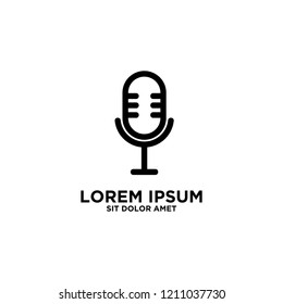 podcast logo icon designs vector