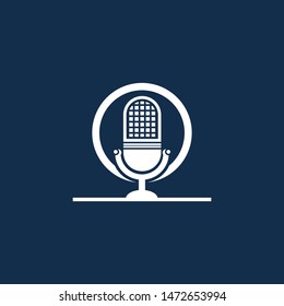 podcast logo icon designs vector black