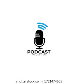 podcast logo icon vector isolated