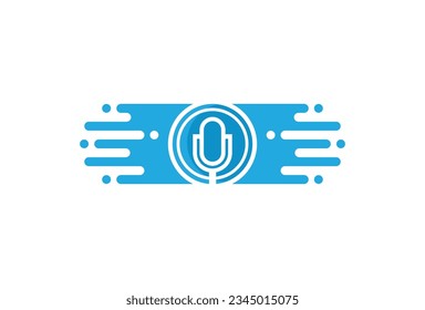 Podcast-Logo-Symbol, Vektorgrafik einzeln