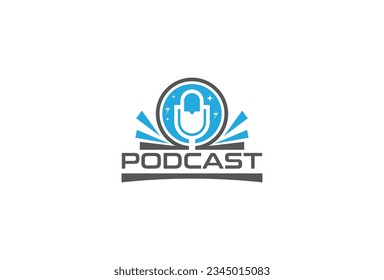 podcast logo icon vector isolated
