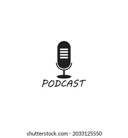 Podcast logo ilustration vector template