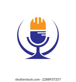 Podcast logo images illustration design