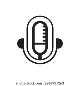 Podcast logo images illustration design