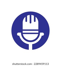 Podcast logo images illustration design