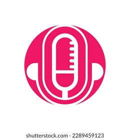 Podcast logo images illustration design