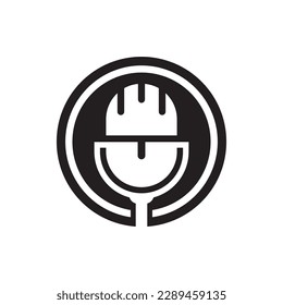 Podcast logo images illustration design