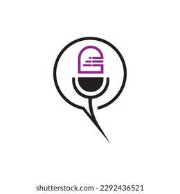 Podcast logo images illustration design
Podcasts Flat vector illustration, icon, logo design