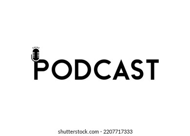 Podcast Logo Logo Mik Made On Stock Vector (Royalty Free) 2207717333 ...