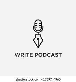 podcast logo / pen logo