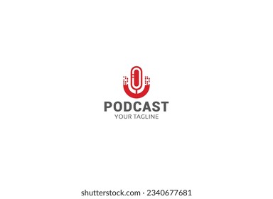 ilustración del icono conjunto de logotipos de podcast