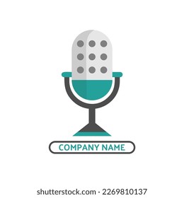 podcast logo simple creative logo audio and entertaiment logo