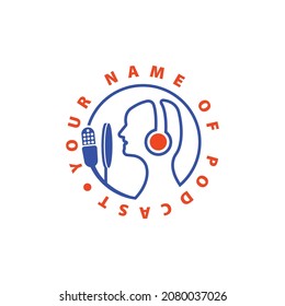 The podcast logo is simple and minimalist and contemporary