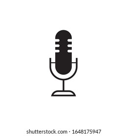 Diseño de icono vectorial de la plantilla de logotipo de podcast
