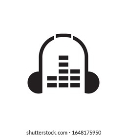 Podcast logo template vector icon design