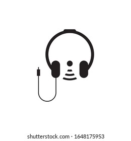 Design der Podcast-Logo-Vorlage Vektorillustration