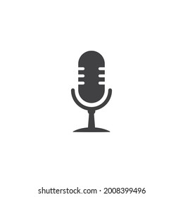 Podcast logo vector flat design