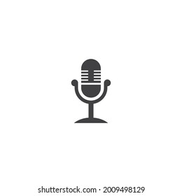 Podcast logo vector flat design
