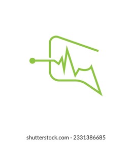 Podcast Logo, Vector, Headset and Chat, Simple Vintage Microphone Design