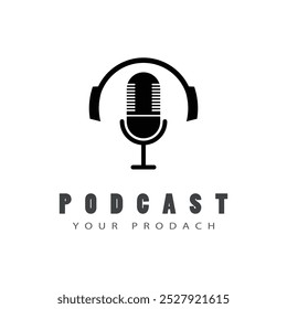 Plantilla de símbolo de Vector de logotipo de podcast