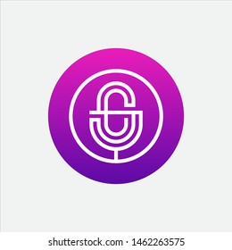 Podcast logo vector template illustration.