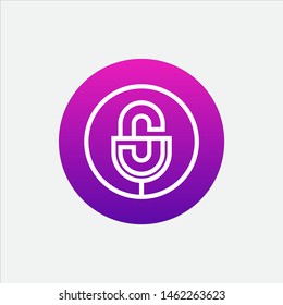 Podcast logo vector template illustration.