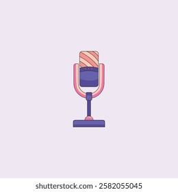 Podcast Mic Illustration for design needs, Landing Pages, Animation, Apps, Presentations, Content Creator and other Promotions