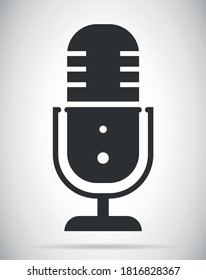 Ilustración vectorial de icono de podcast