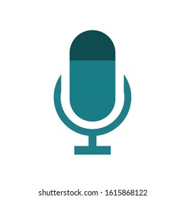 podcast, microphone, record icon, vector.
