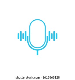 podcast, microphone, record icon, vector.
