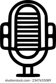 Podcast outline icon. linear style sign for mobile concept and web sign, symbol, vector, art