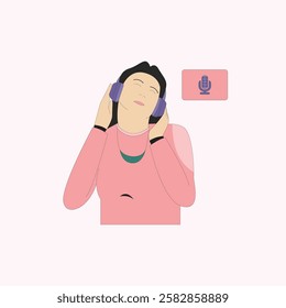 Podcast People Illustration for design needs, Landing Pages, Animation, Apps, Presentations, Content Creator and other Promotions