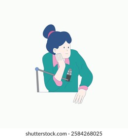 Podcast People Illustration for design needs, Landing Pages, Animation, Apps, Presentations, Content Creator and other Promotions