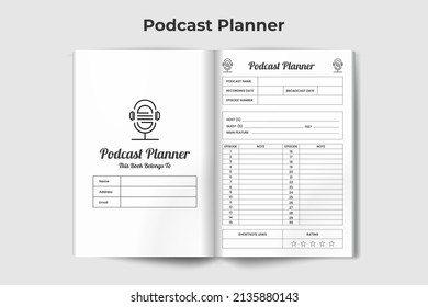 Podcast Planner - KDP Räume