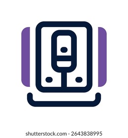 podcast playlist duotone icon. Sleek and modern vector icon for websites, mobile apps, marketing materials, and corporate design. Fully scalable and ready to use.