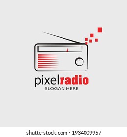 Podcast Radio Graphic Trendy Company Logo Design.