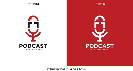 Podcast or Radio Logo design using Microphone