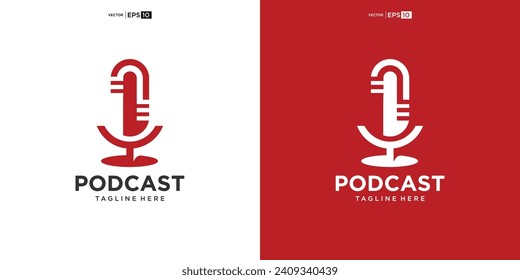 Podcast or Radio Logo design using Microphone
