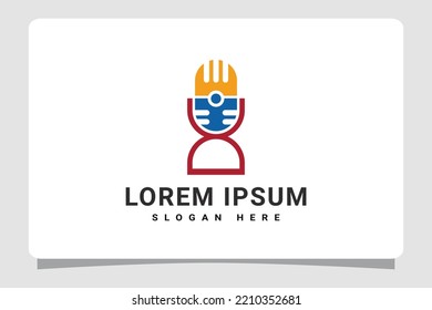 Podcast Radio Logo Template Design Inspiration