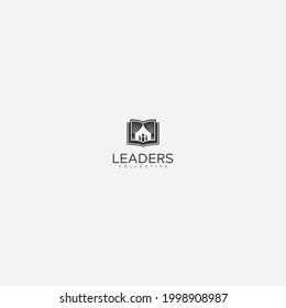 podcast show leaders book and mic logo