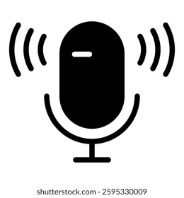 Podcast simple icon vector illustration for ui ux needs