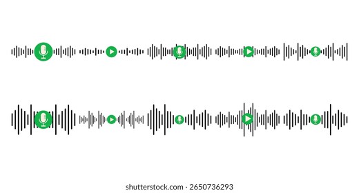 Podcast Sound Audio Wave Collection