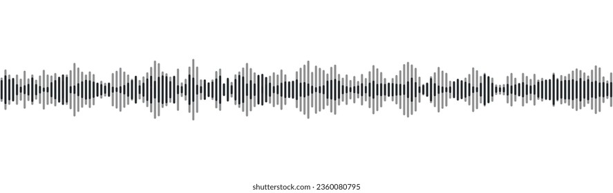podcast sound waveform pattern for radio audio, music player, video editor, voise message in social media chats, voice assistant, recorder. vector